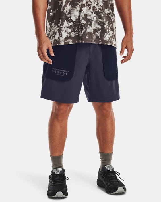 Men's UA Run Trail Shorts in Gray image number 0